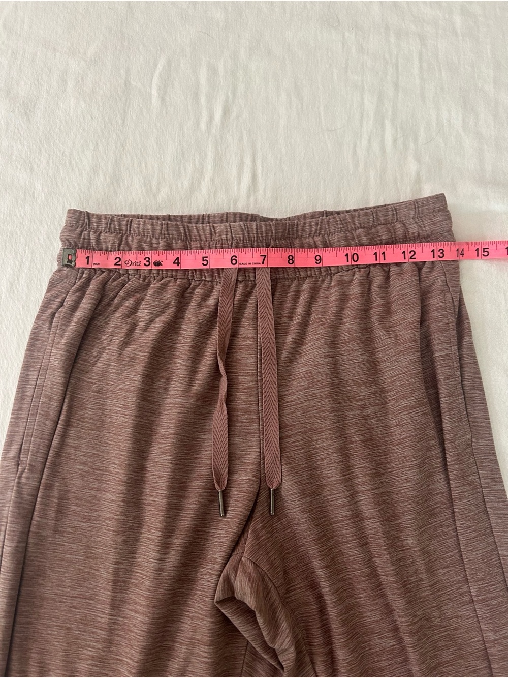 Kyodan Womens Petite Small Heather Mauve Jogger Pants Drawstring Lounge Yoga - Picture 6 of 7